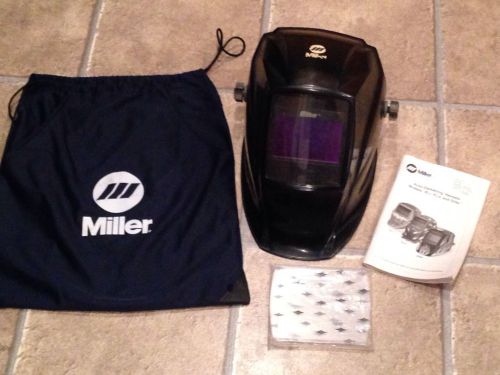 Miller Elite Auto-Darkening Welding Helmet Xtra Lenses Storage Bag &amp; Directions
