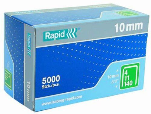 Rapid 23520300 11 Series Flat Wire Staples for Construction, 5000 Per Box