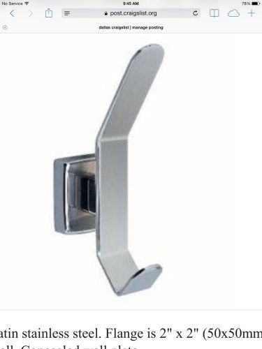 Bobrick b-6827 stainless steel hat and coat hook for sale