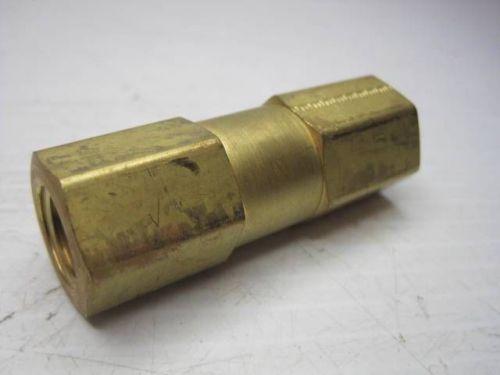 8357 parker bras check valve tapered female x female 7/16 id free ship conti usa for sale