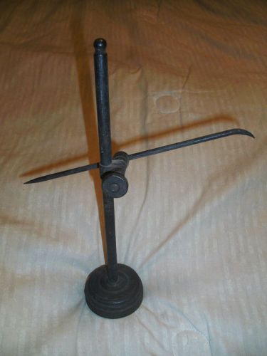 Vintage Machinist Cast Iron Dial Indicator Base Stand Work Holder