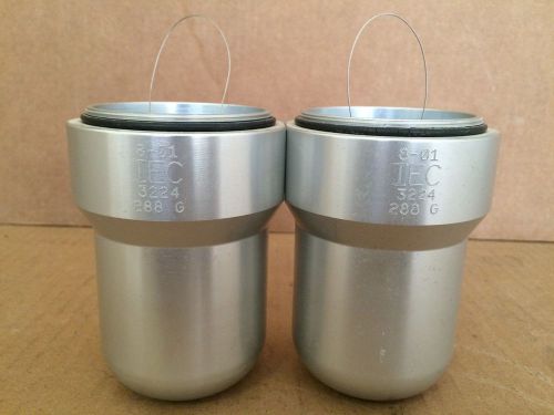 Lot of 2 IEC 3224 Centrifuge Rotor Buckets w/ 7230 Inserts