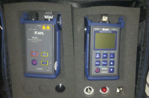Noyes FAFL OLS4 OPTICAL LASER SOURCE FAFL OPM5 optical power meter with case