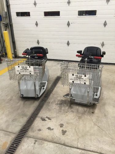 Lot Of 2 Working MART CARTs ELECTRIC SHOPPING MOBILE USED Disabled Buggy