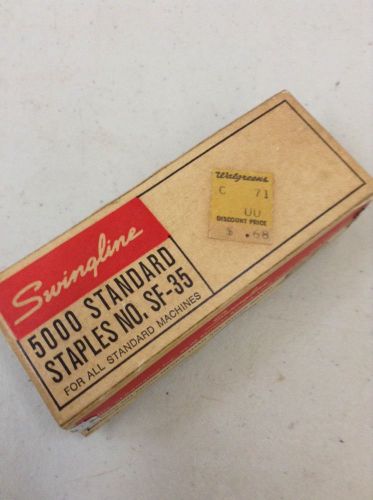 Swingline Staples No. SF-35 Standard 5000 Qty. Original Box