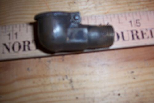 Brass Right Angle Oil Cup 3/8&#034; Pipe &amp; Spring Loaded Lid Hit Miss Engine - Nice