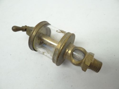 Vintage Brass Lunkenheimer Fig 1300 Sentinel Hit &amp; Miss Engine Machine Oiler