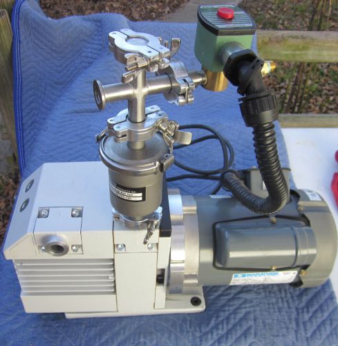 Leybold d4b trivac rotary vane 1/3hp vacuum pump plus extra&#034;s for sale
