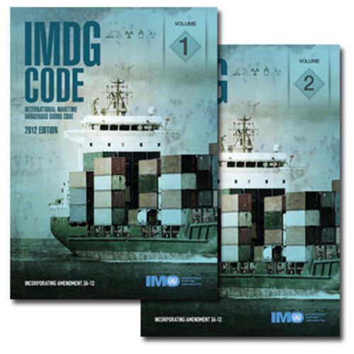 IMDG Code 2012 volume 1 &amp; 2 and Supplements IMO  36-12 -SET OF 3 BOOKS