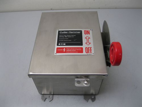 Cuttler-Hammer DH361UWK Disconnect Switch 30-Amp SS Enclosure NEW H12 (1759)