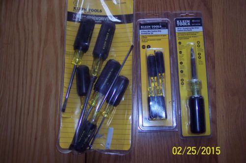 Klein screwdrivers and nut drivers for sale