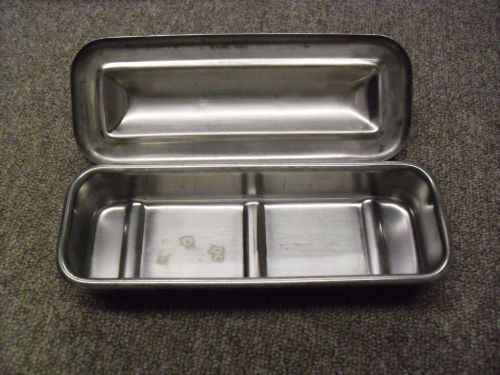 MEDICAL INSTRUMENT TRAY STAINLESS STEEL WITH LID