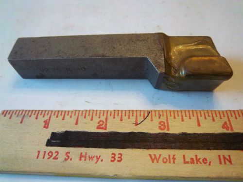 LOT OF 1 NOS CARBIDE TIPPED 5/8THS BAR W/1&#034; WIDE HEAD METAL LATHE CUTTING TOOL