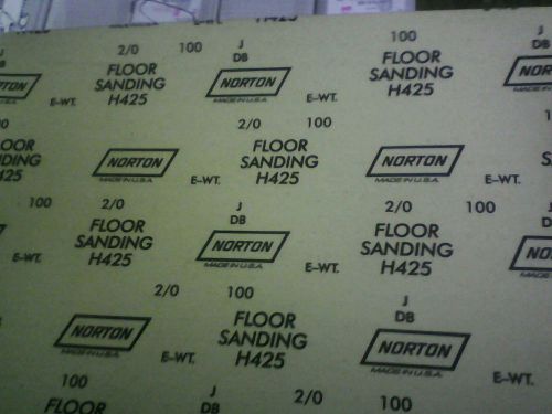 Norton h425 100  grit 12x18 floor sanding paper