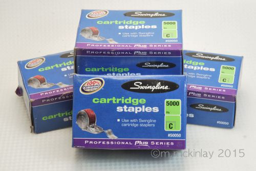 Swingline 50050 C OEM Staples- 4 Boxes @ 5000 / Coil- SWI 690e, 520e, 5000, 790