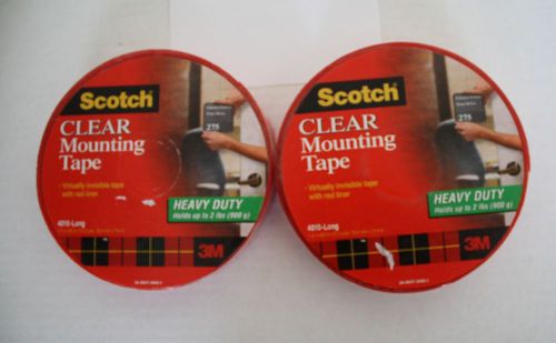Scotch clear mounting tape (two rolls 1 inch x 450 inches in each roll) for sale