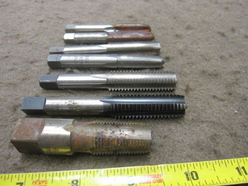 8 PC MACHINIST MIXED TAP LOT GREENFIELD, GTD, HELI-COIL, JARVIS ETC
