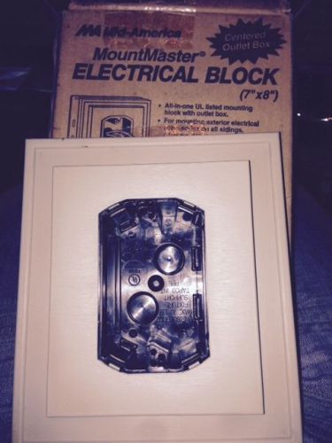 MID-AMERICA VINYL ELECTRICAL BLOCK SET OF two , 7&#034;X8&#034; color code 115 green