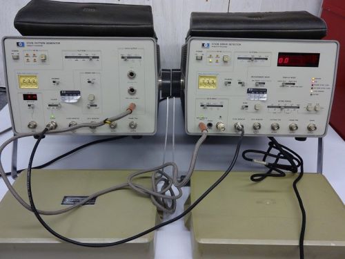 HP 378B Error Detector and HP 3781B Pattern Generator with Cables and Manual