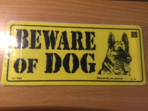 Beware of Dog Signage