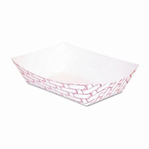 Boardwalk Paper Food Baskets, 4oz Capacity, Red/White (BWK30LAG025)