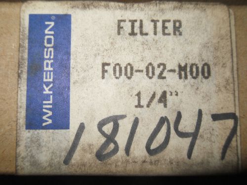 (RR10-4) 1 NIB WILKERSON F00-02-M00 200PSIG FILTER