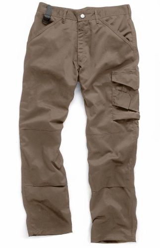 Scruffs worker trouser brown cargo combat work pants 32&#034; leg kneepad pockets for sale