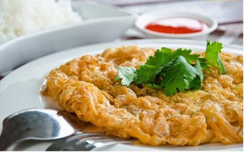 Pork Omelet Asian Food Recipe Thai Style Minced FREE Shipping PDF in Email