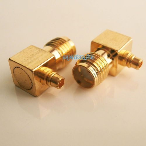 SMA female jack to MMCX male right angle 90° plug RF coaxial adapter connector
