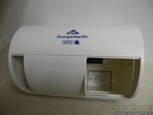 Georgia-pacific compact horizontal 2-roll coreless tissue dispenser beige new for sale
