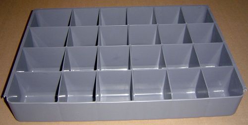 Plastic 24 compartment organizer tray (50 available) for sale