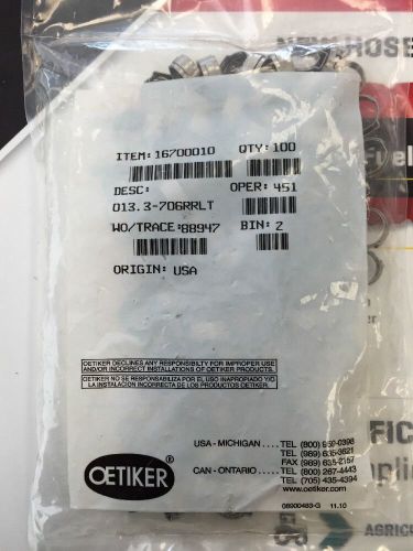 Oetiker - stepless ear clamps 13.3mm stepless ear clamp: 320-16700010  bag of 10 for sale