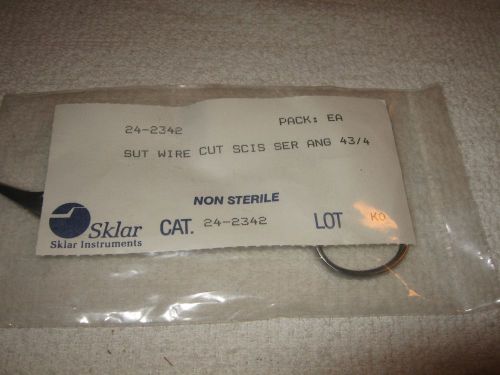 Sklar Instruments #24-2342 - 4 3/4&#034; Suture Wire Cutting Scissors Angled Serrated