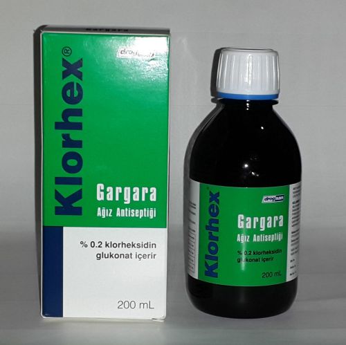 Chlorhexidine gluconate %0.2 antiseptic mouthwash 200ml from drogsan for sale
