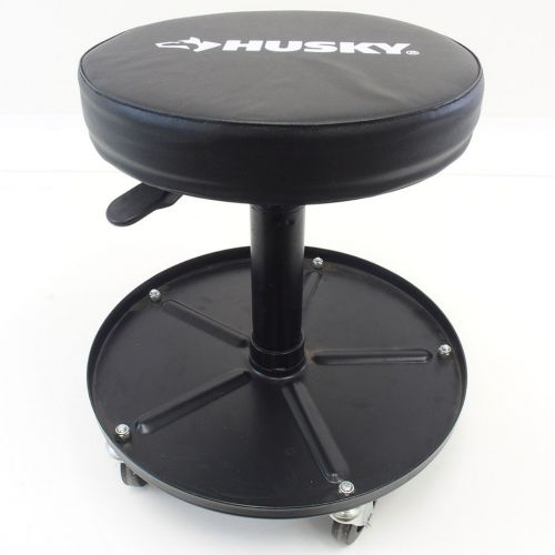 Husky heavy-duty rolling shop seat stool for sale