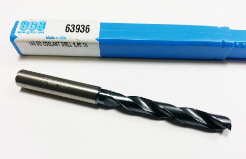 6.8mm SGS Carbide 5xD TiALN Coolant Thru Coated Drill 63936 (N 910)