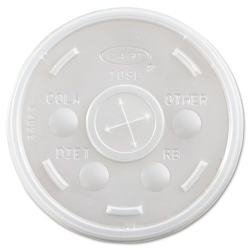 Dart® transluscent plastic cold cup lid set of 1000 for sale