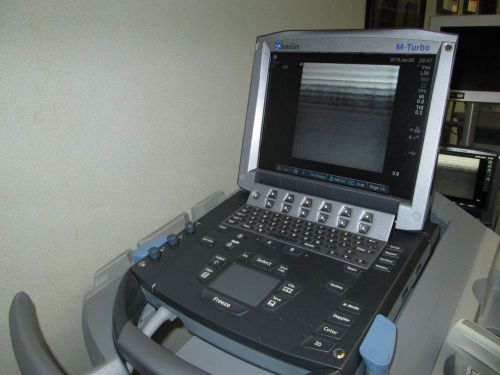 Sonosite ultrasound m turbo with l38 probe/mobile cart for sale