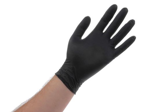 (R) Amazing Quality Black Nitrile Gloves Size Extra Large Powder Free x 10