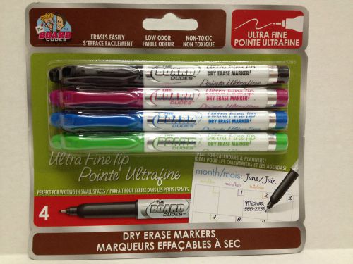 Board Dudes Dry Erase Markers Low Odor Ultra Fine Point Fine Tip Brand New