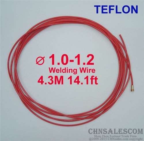 European style MIG MAG TEFLON Liner 1.0-1.2 Welding Wire Connectors 4.3M 14.1ft