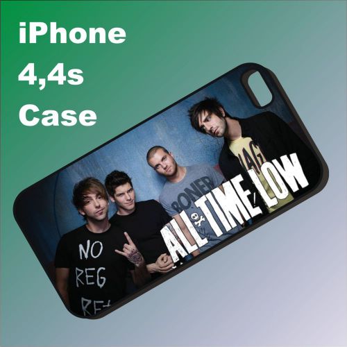 All Time Low Pop Punk Band New Black Cover iPhone 4 4s Case