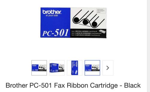 Brother Pc-501 Fax Ribbon Cartridge - Black