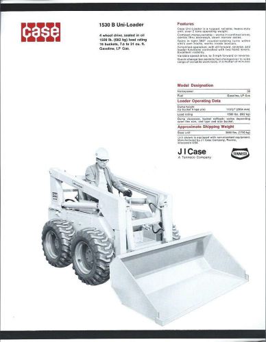 Equipment Brochure - Case - 1530B - Uni-Loader - Skid Steer style c1971 (E2142)