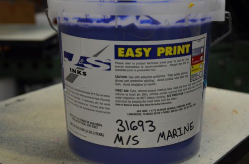 J&amp;S screen printing ink Marine Blue 1 Gallon