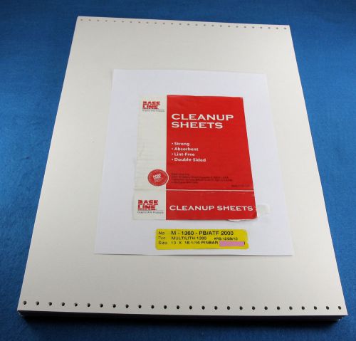 Baseline Cleanup sheets   13x18 1/16 pinbar  33 sheets