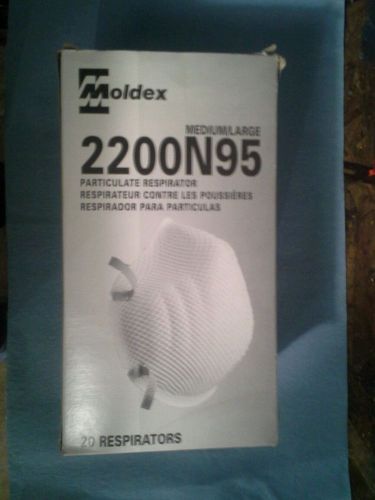 12 Moldex 2200N95  Particulate  Respirator Dust face mask Med/Large