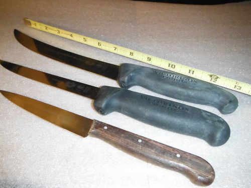 Set of 3 Horschner stainless Knives  13&#034;, 12&#034; Serrated 9&#034;  **Sale .99 ***