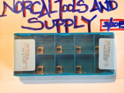 Ingersoll box of 10 new ccmt 21.51 fg grade pv3010 carbide inserts cnc turning for sale