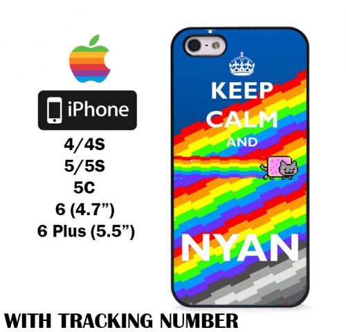 New Funny Anime Sky Nyan Cat Quotes Hard iPhone 4 4S 5 5S 5C 6 6 Plus Case Cover